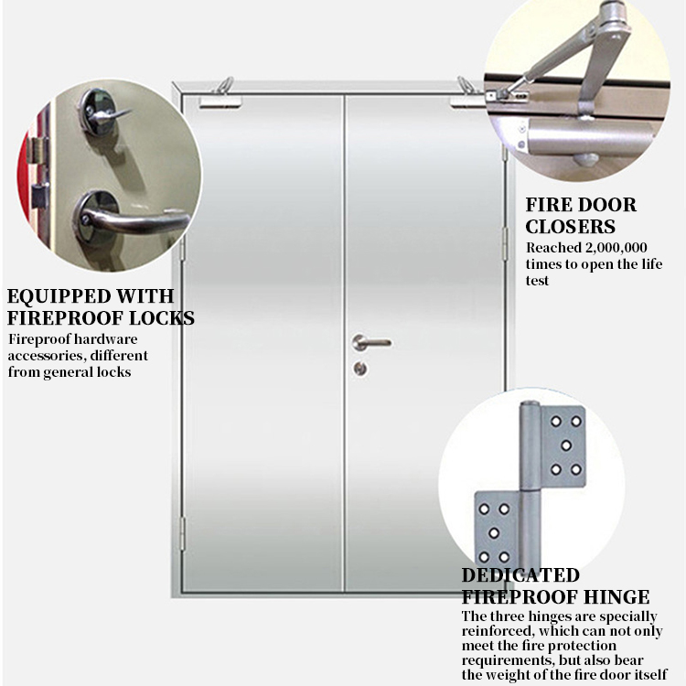 Non-Fire Rated Flush Galvanized Steel Doors-ZTFIRE Door- မီးသတ်တံခါး၊ Fireproof Door၊ Fire rated Door၊ Fire Resistant Door၊ Steel Door၊ Metal Door၊ Exit Door