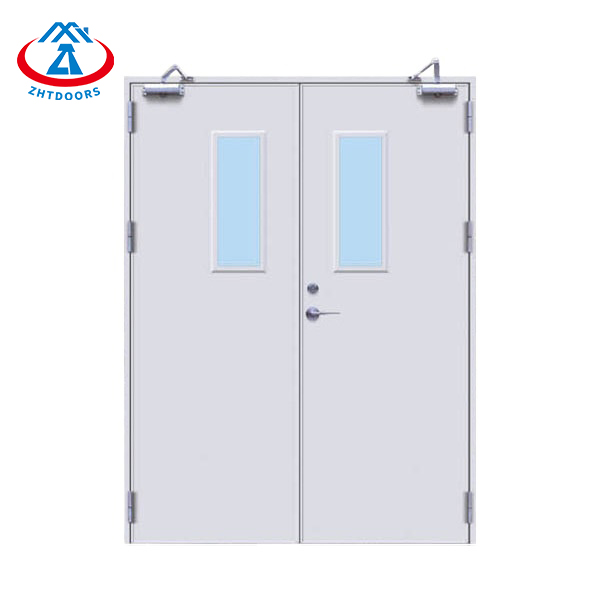 ガラス付き非耐火亜鉛メッキ鋼製ドア-ZTFIREドア-防火ドア、耐火ドア、耐火ドア、耐火ドア、鋼製ドア、金属製ドア、出口ドア