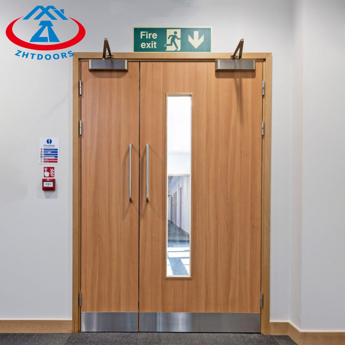 Wood Fire Proof Door-ZTFIRE Door- Fire Door,Fireproof Door,Fire rated Door,Fire Resistant Door,Steel Door,Metal Door,Exit Door