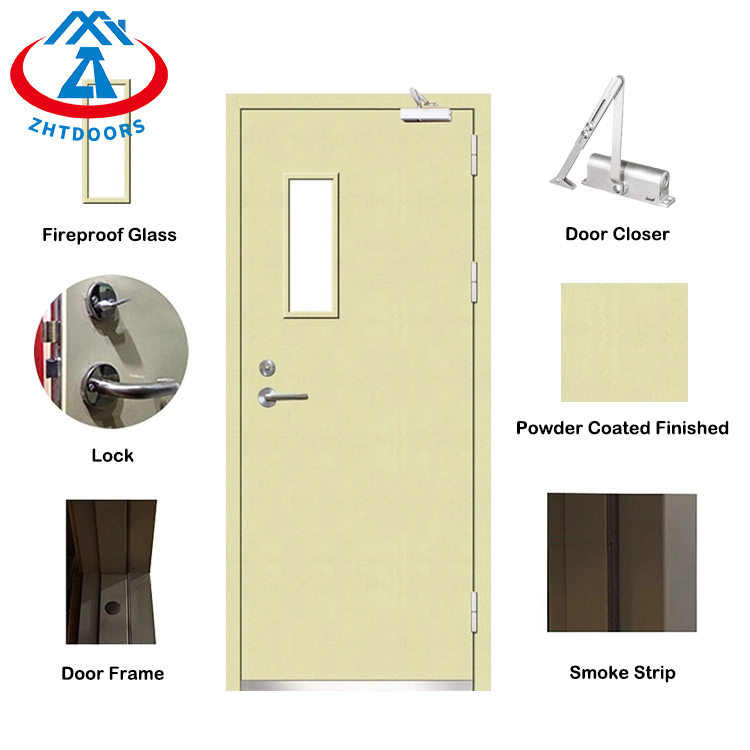 Apartment Steel Door Fire Rated-ZTFIRE Door- Fire Door,Fireproof Door,Fire rated Door,Fire Resistant Door,Steel Door,Metal Door,Exit Door