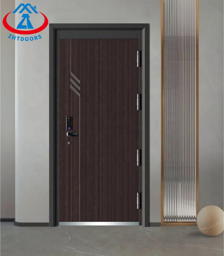Fireproof Wooden Security Door-ZTFIRE Door- Fire Door, Fireproof Door, Fire rated Door, Fire Resistant Door, Steel Door, Metal Door, Exit Door