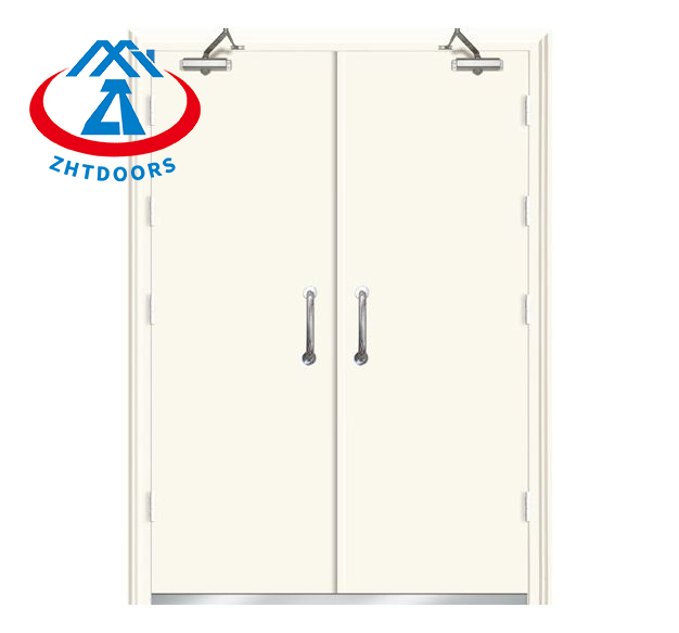 Dobleng Dahon nga Gi-rate nga Pultahan-ZTFIRE Door- Fire Door, Fireproof Door, Fire rated Door, Fire Resistant Door, Steel Door, Metal Door, Exit Door