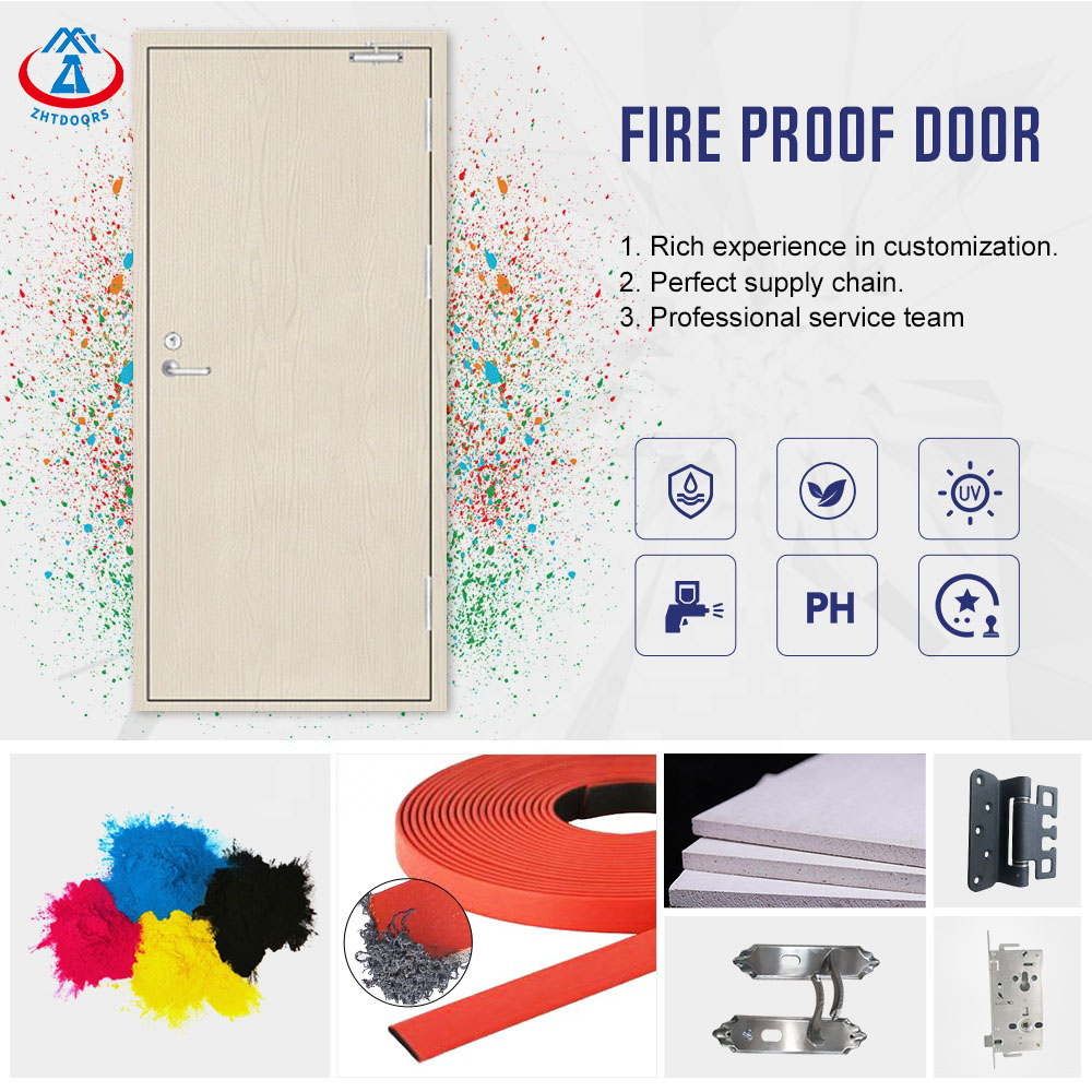 ประตูหน้าโลหะ ซีลประตูกันไฟ Fire Rated Metal Door Price-ZTFIRE Door- Fire Door,Fireproof Door,Fire rated Door,Fire Resistant Door,Steel Door,Metal Door,Exit Door
