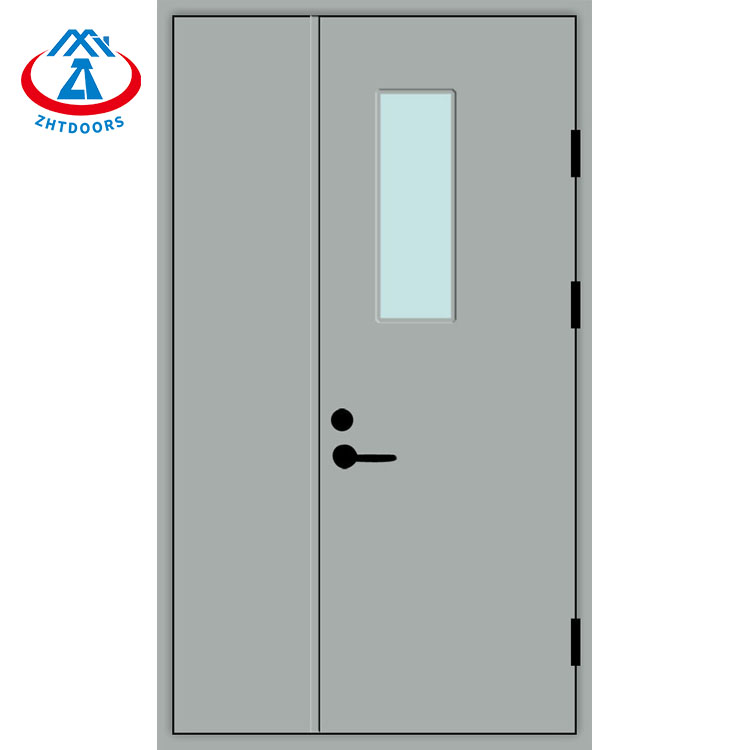 6 panels stainless steel fire rated sliding doors,8′ fire rated door,90 minutes fire rated door-ZTFIRE Door- Fire Door,Fireproof Door,Fire rated Door,Fire Resistant Door,Steel Door,Metal Door,Exit Door